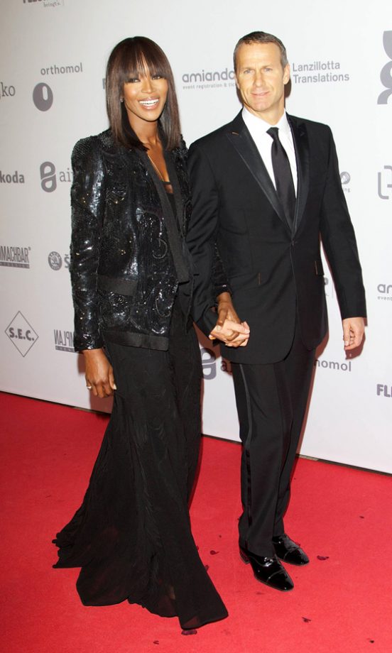 Naomi Campbell And Vladislav Doronin Matched In Head-To-Toe Black At UNESCO Gala 2011