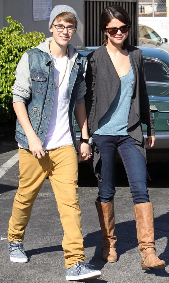 Young Love: Justin Bieber And Selena Gomez Popped Out For A Spot Of Lunch In LA, 2011