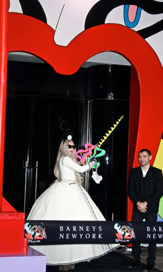 Lady Gaga Rocked A Cinderella Inspired Chanel Ball Dress To Open Her Workshop At Barney’s In New York, 2011