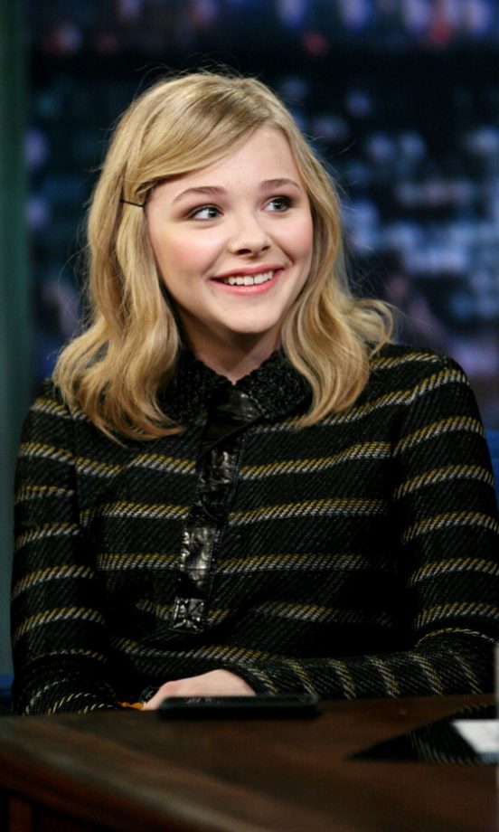 Chloë Moretz Ditched The Prom Dresses For Cosy Knitwear On The Late Night Show With Jimmy Fallon, 2011