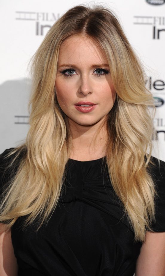 Diana Vickers Teamed Her Black Maxi Dress With Luscious Hair At InStyle’s 10th Anniversary Party 2011