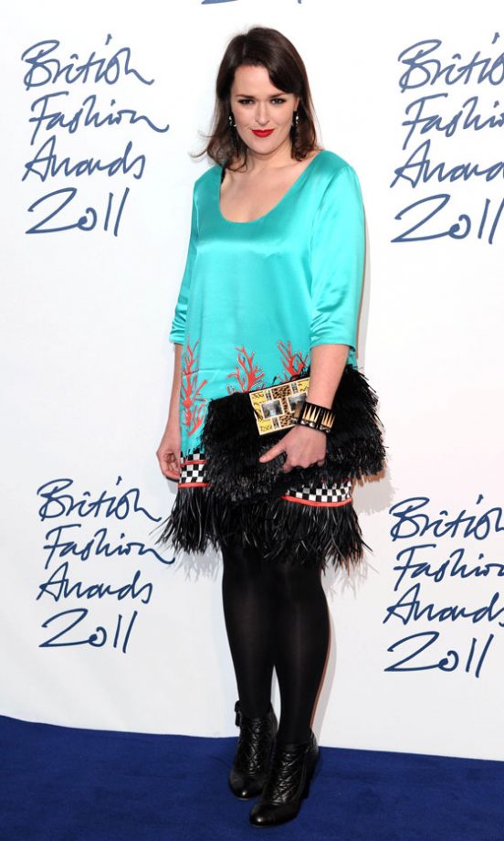Holly Fulton Brought Some Colour To The Red Carpet At The British Fashion Awards In A Dress From Her Own Collection. 2011