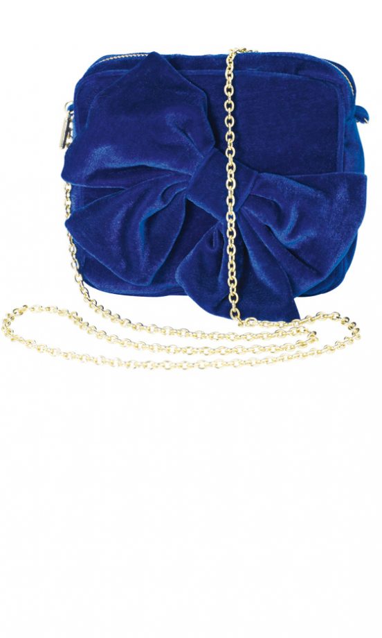 Topshop Velvet Bow Chain Bag, £25