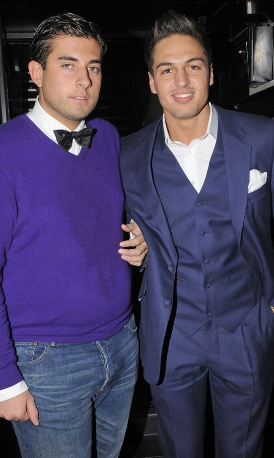 James Argent And Mario Falcone Bring Essex Style To London For The TOWIE Party, 2011