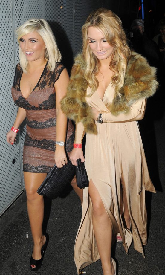 Sam Faiers And Billie Faiers Look Glam At The TOWIE Wrap Party - We Wonder If They Borrowed The Dresses From Their Shop?
