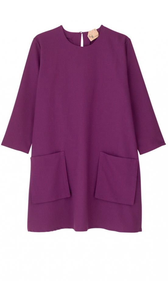 CW By Carin Wester Agnes At Urban Outfitters Raspberry Crepe Dress, £80