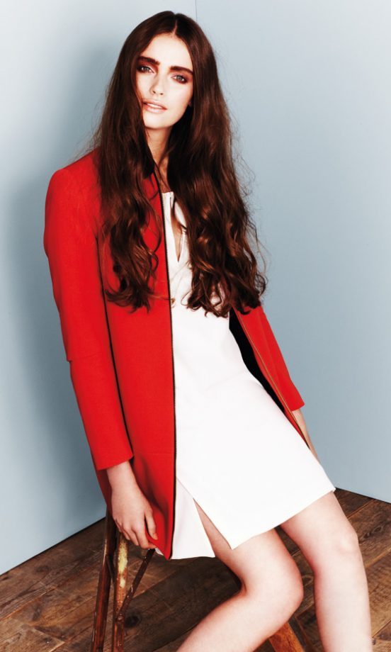 Zara Red Classic Coat, £79.99 – In Store Only