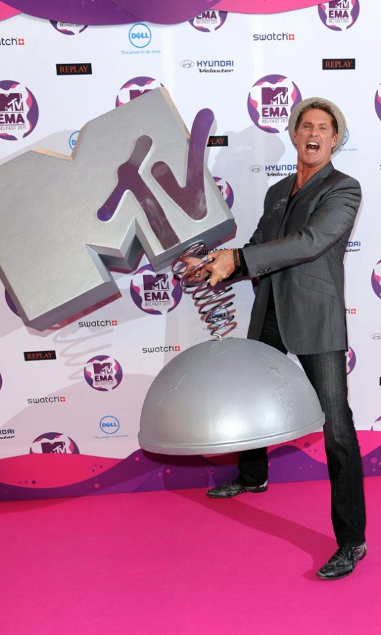 David Hasselhoff At The MTV Europe Music Awards 2011