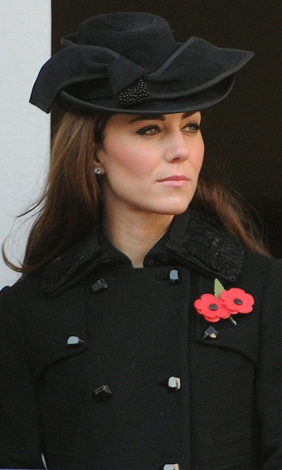 Kate Middleton Looked Typically Chic At Her First Remembrance Service Wearing A Diane Von Furstenberg Coat, 2011