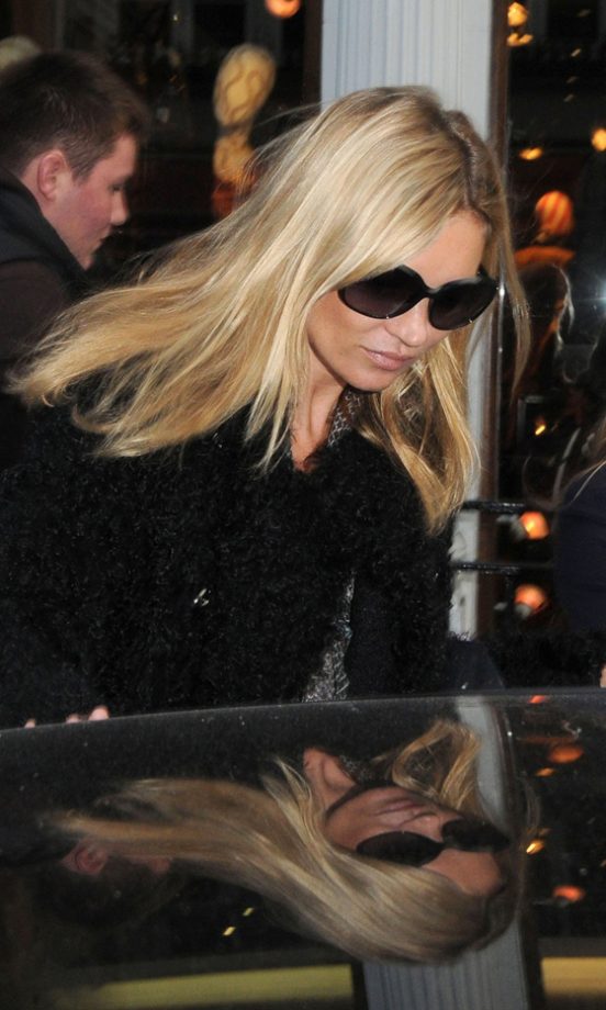 Only Kate Moss Could Get Away With Sunglasses In The Pitch Black, 2011