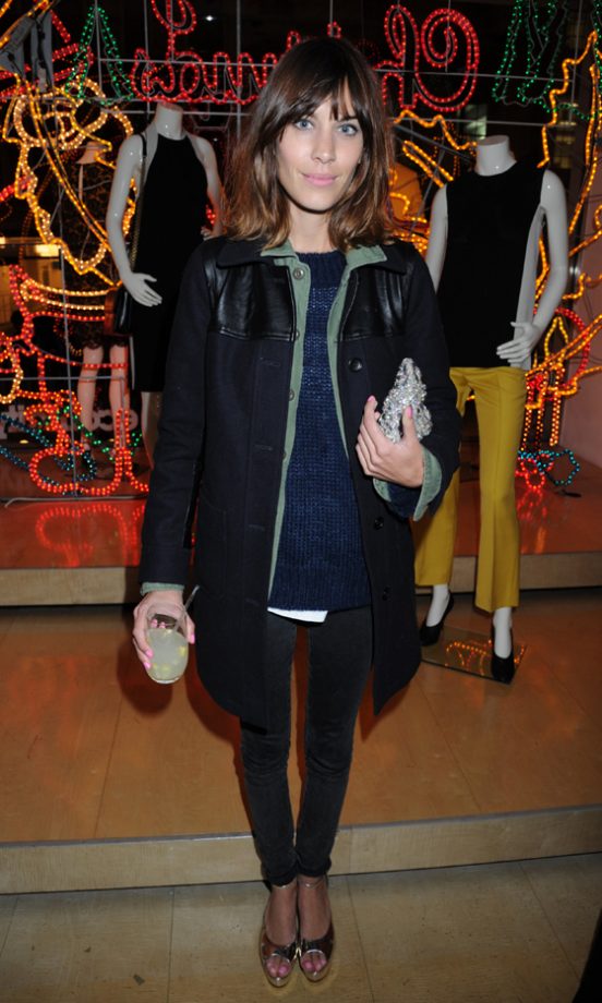 Alexa Chung Also Worked An Impressive Off-Duty Style At Stella McCartney's Christmas Light Launch, 2011