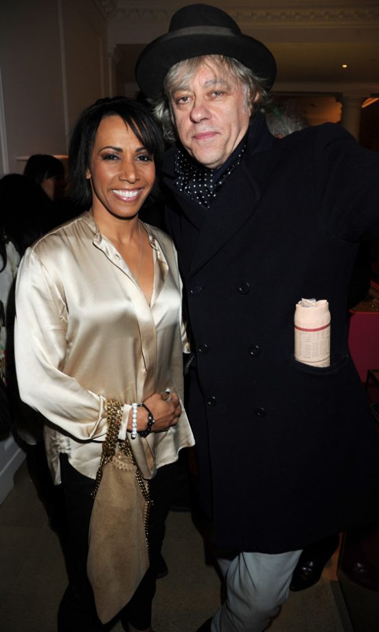 Dame Kelly Holmes And Bob Geldof Hit Stella McCartney's Mayfair Store To See The Christmas Lights, 2011