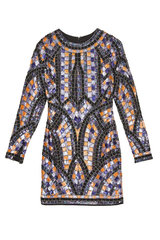 ASOS Red carpet geo sequin dress, £180, Coming Soon