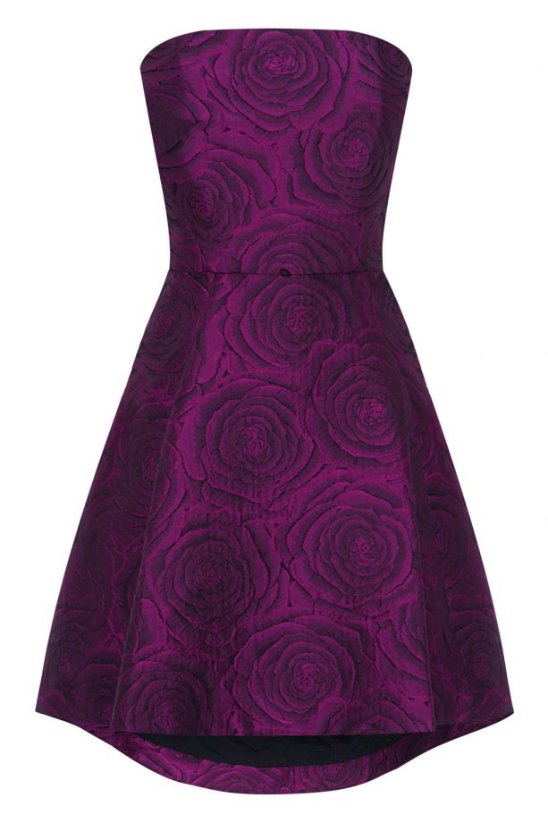 Coast purple sleeveless jacquard dress, £95