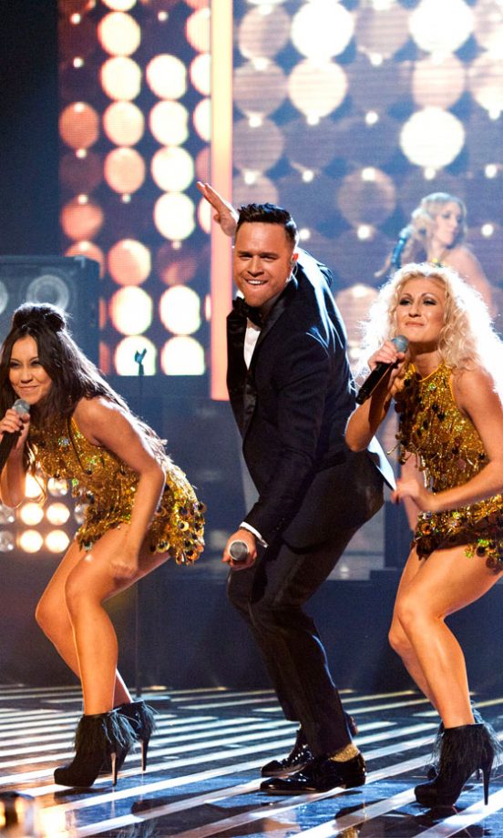 Olly Murs Hit The X Factor Stage In A Classic Black Suit, 27th November 2011