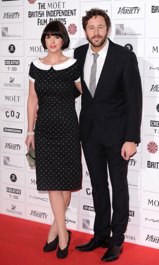 Dawn Porter And Chris O'Dowd Went For Matching Monochome At The Moet British Independent Film Awards. 2011