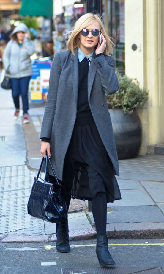 Fearne Cotton Works The Masculine Trend In A Boyish Coat. 2011
