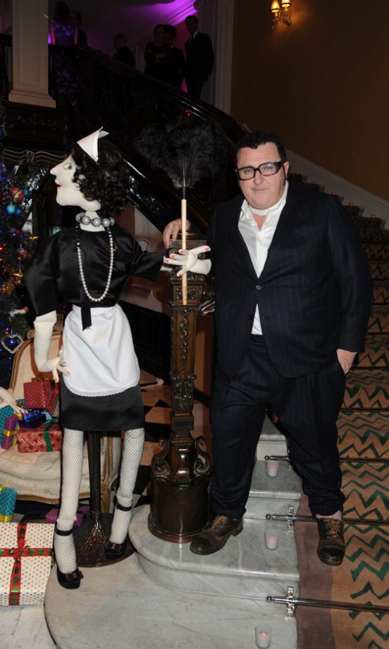 Lanvin Designer Hit Claridges To Unveil His Christmas Tree Creation. 2011
