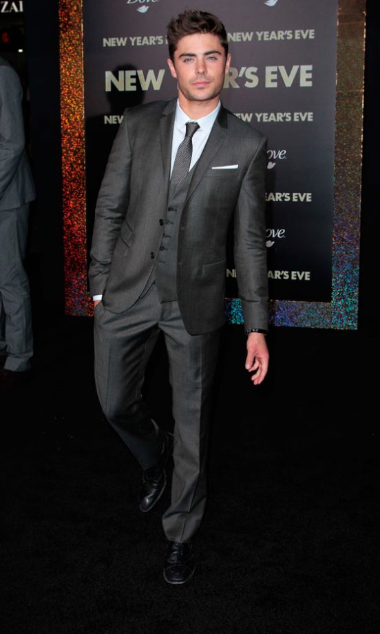 Zac Efron At The LA Premiere Of New Year's Eve, 2011