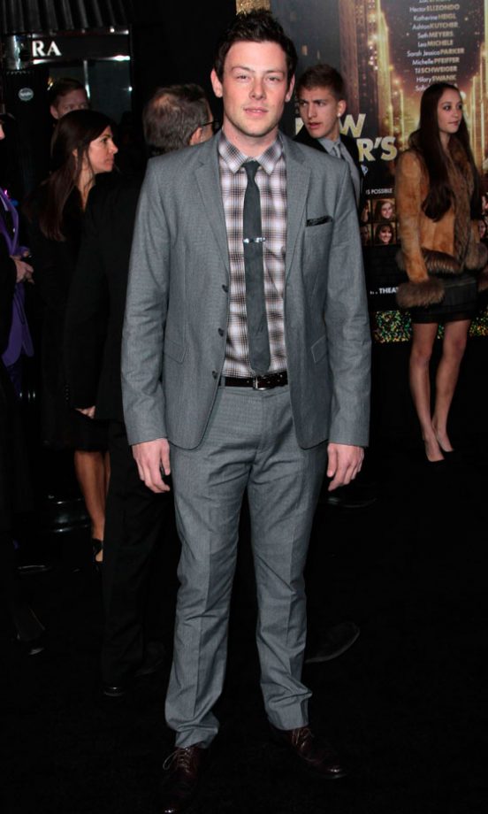 Cory Monteith At The LA Premiere Of New Year's Eve, 2011