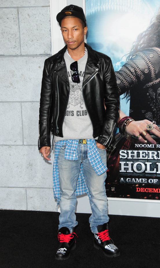 Pharrell Williams Worked Off Duty Cool At The Sherlock Holmes: A Game of Shadows LA Premiere, 2011