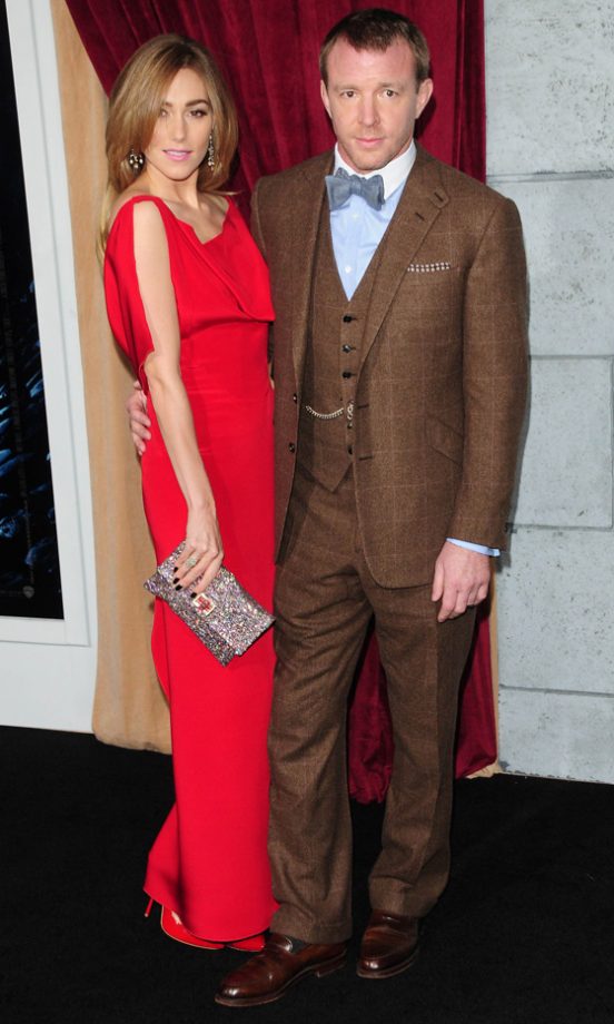 Lady In Red Jacqui Ainsley Stole The Show Alongside Guy Ritchie At The Sherlock Holmes: A Game of Shadows World LA Premiere, 2011