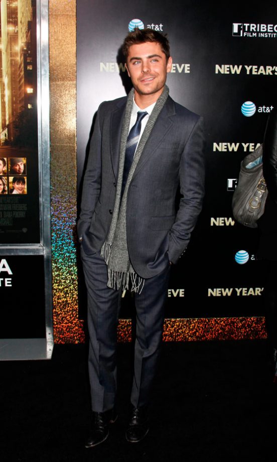 Zac Efron At The New York Premiere Of New Year's Eve, 2011