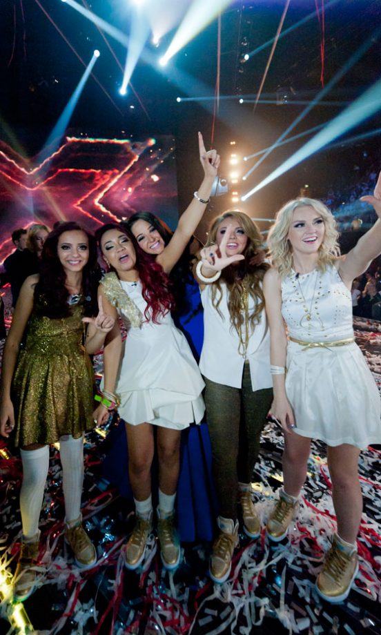 Tulisa Contostavlos And Little Mix Celebrate Their X Factor Win In Style, 2011