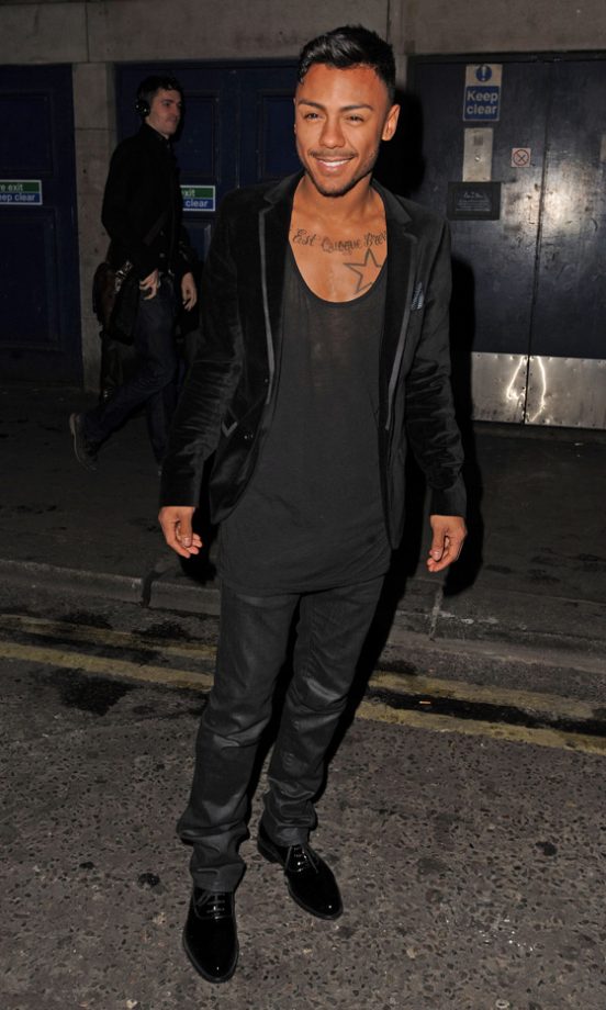 X Factor Finalist Marcus Collins Opted For Head-To-Toe Black, 2011