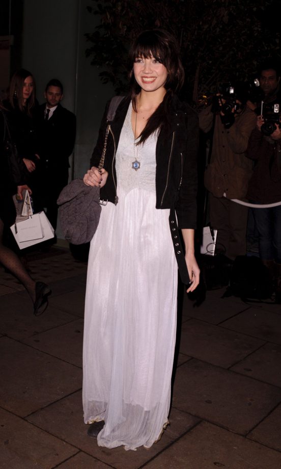 Daisy Lowe Also Rocked A Sheer Dress At The English National Ballet Christmas Party 2011 But Kept Warm In A Leather Jacket