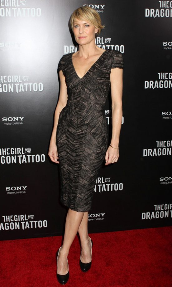 Actress Robin Wright Kept It Very Sophisticated At The Girl With The Dragon Tattoo New York Premiere 2011