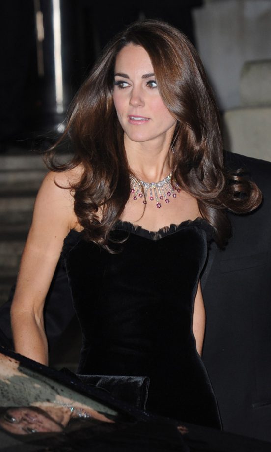 Kate Middleton Teamed Her Alexander McQueen Dress With With Jewellery She Received As A Wedding Present At The Military Awards 2011