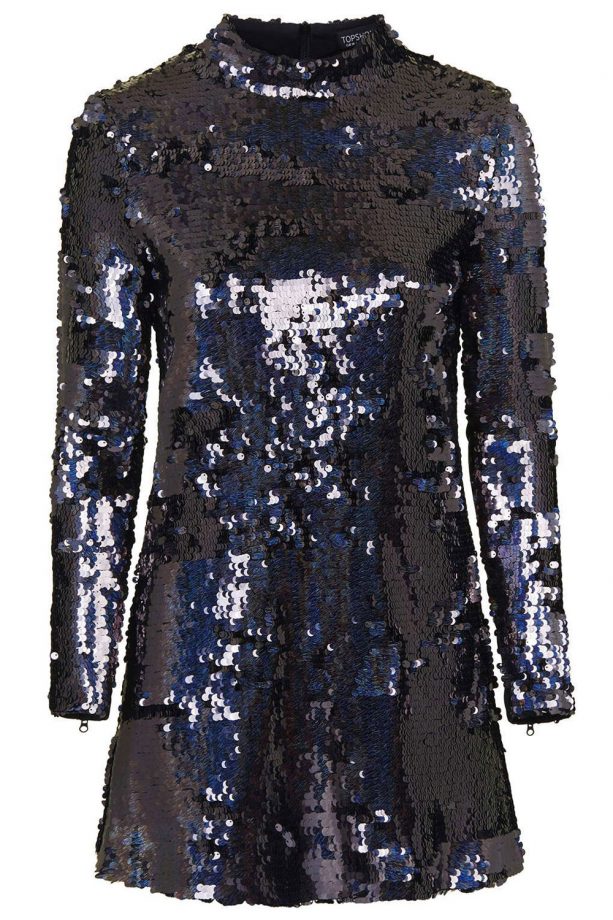 Topshop high neck sequin dress, £60