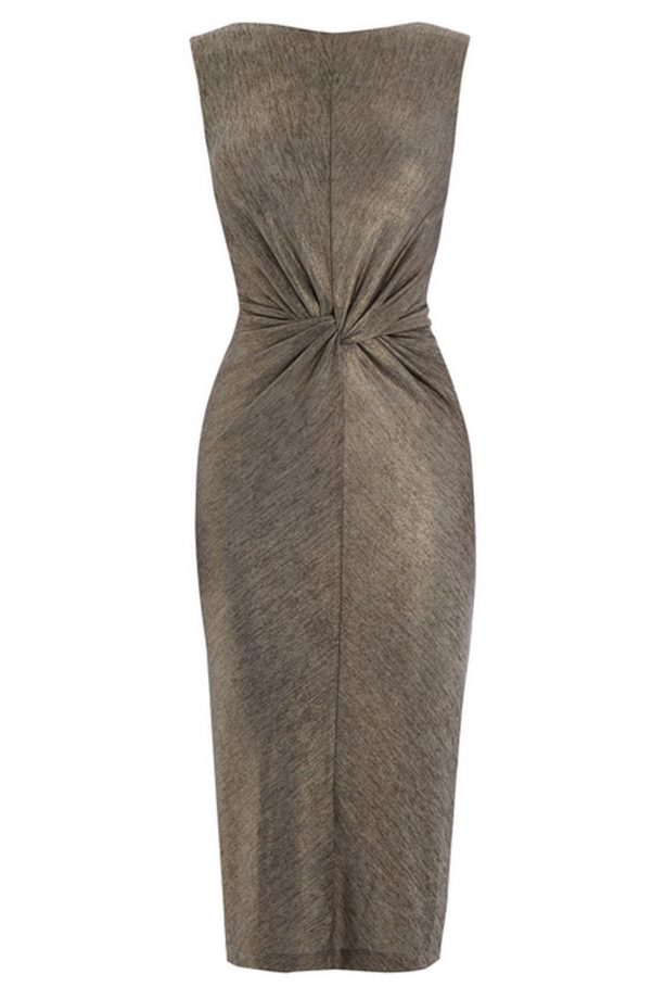 Warehouse metallic knot dress, £45