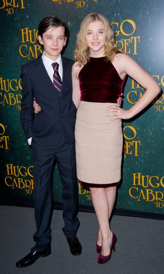 Hollywood's Young Dream: Chloë Moretz Poses With Hugo Co-Star Asa Butterfield - We Can't Believe They're The Same Age!