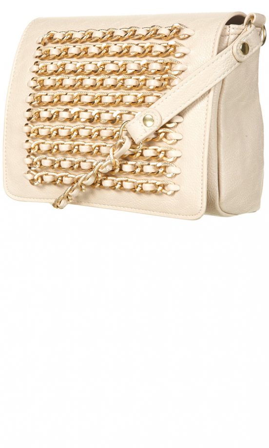 Topshop Cream Chain Crossbody Bag, £28