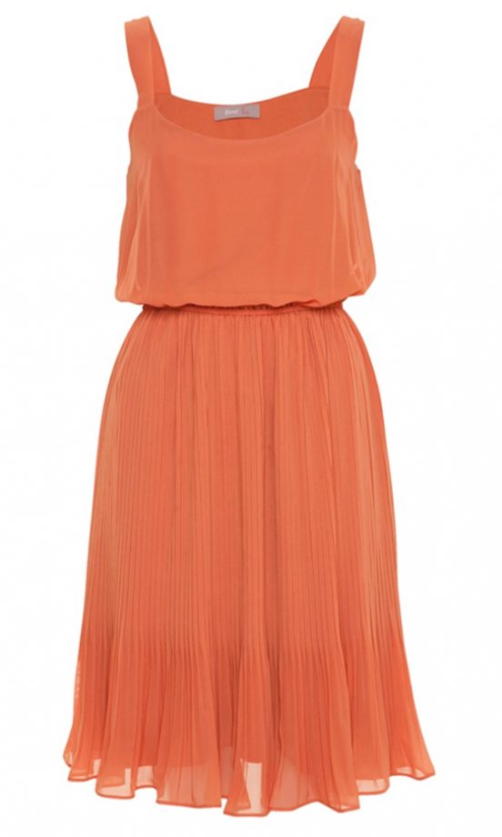 A|wear Orange Pleated Strappy Dress, £40