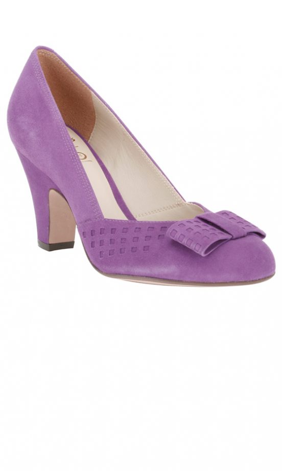 Clarks Purple Suede Heel, £64.99