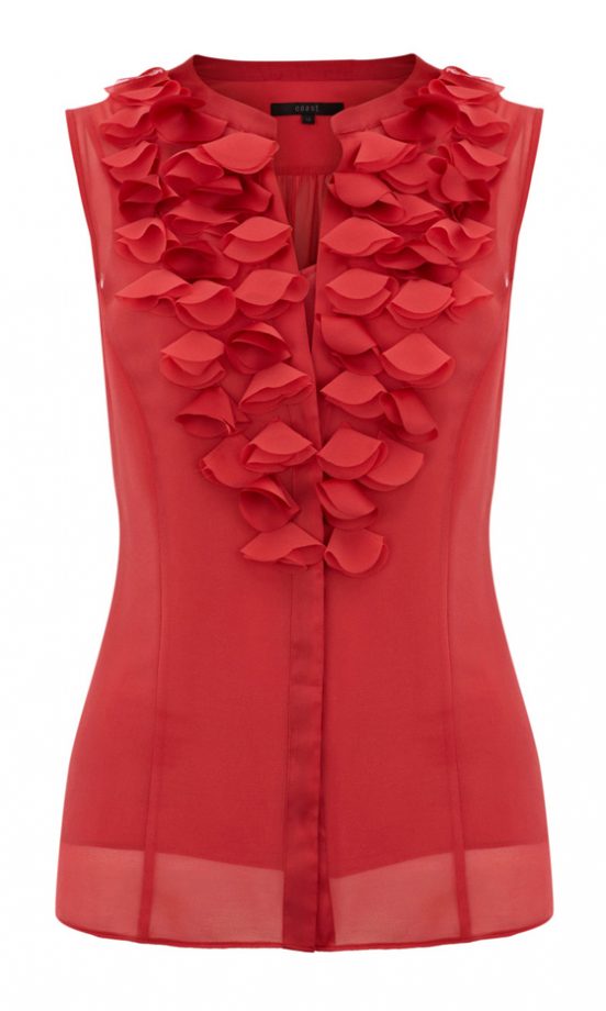 Coast Red Frill Blouse, £75
