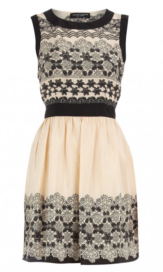 Dorothy Perkins Cream Lace Dress, £32