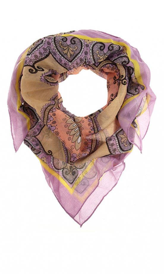 Dorothy Perkins Lilac Paisley Print Scarf, £9.50