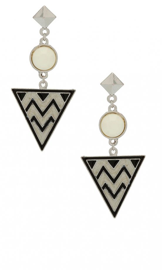 Dorothy Perkins Monochrome Triangle Drops, £6.50