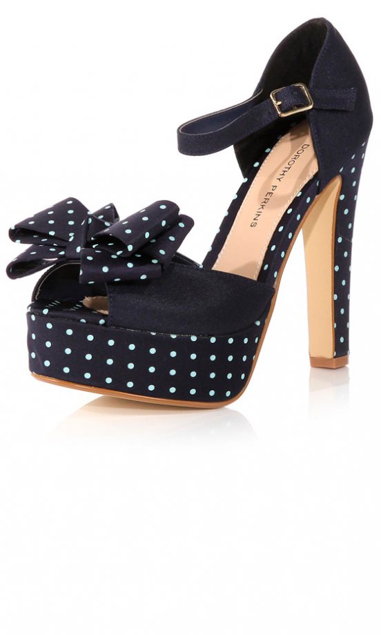 Dorothy Perkins Navy Platform Sandals, £40