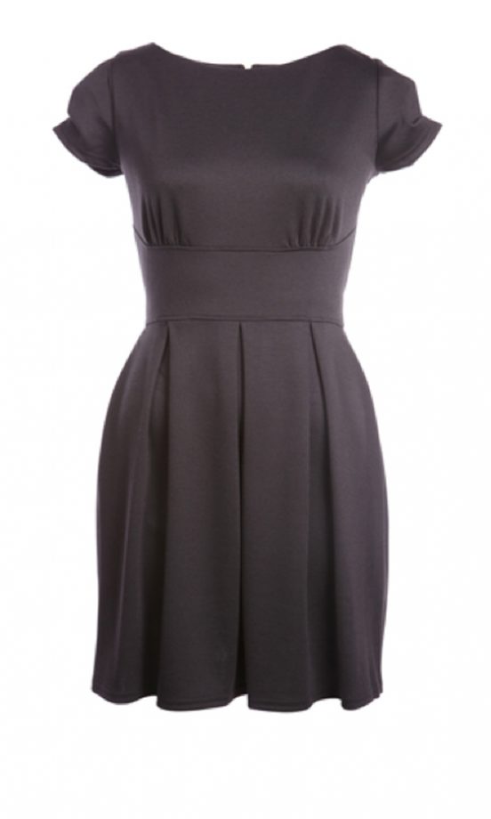 Fashion Union Black Closet Pleated Dress, £32