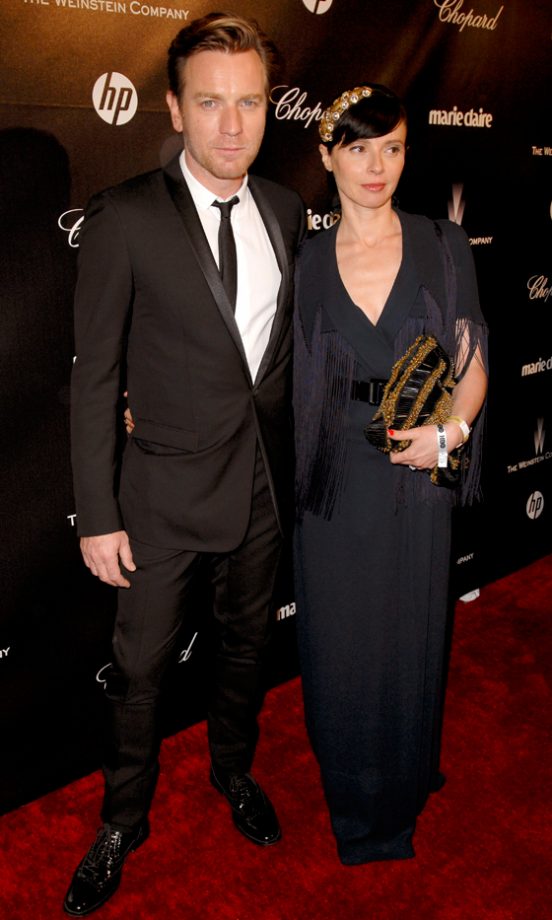 Ewan McGregor And Eve Mavrakis At The Weinstein Golden Globes After Party 2012