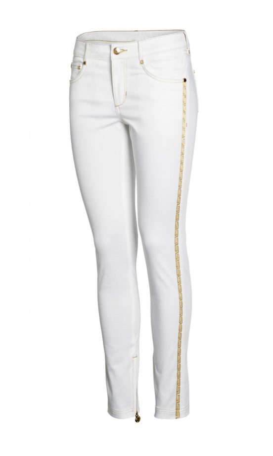 Every Girl Needs A Pair Of White Skinnies Like These From The Versace For H&M SS12 Women's Collection
