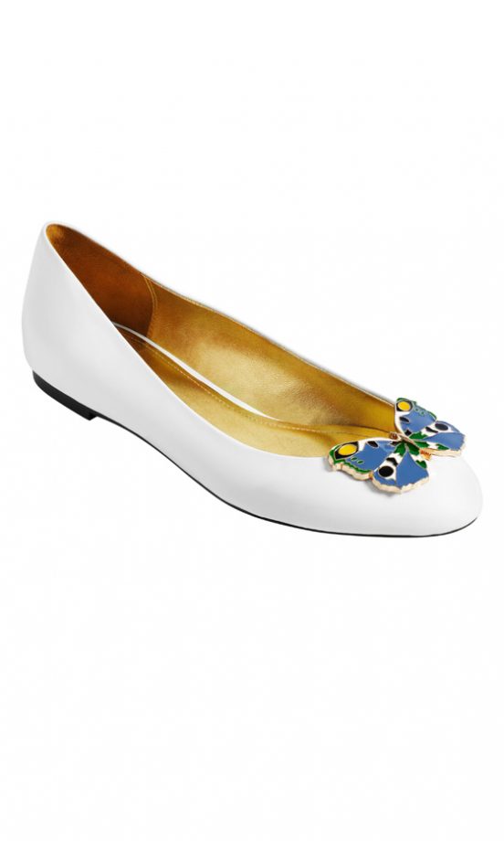 Pretty White Pumps In The Versace For H&M SS12 Women's Collection