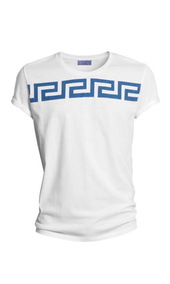 Simple White T-Shirt From The Versace For H&M SS12 Men's Collection