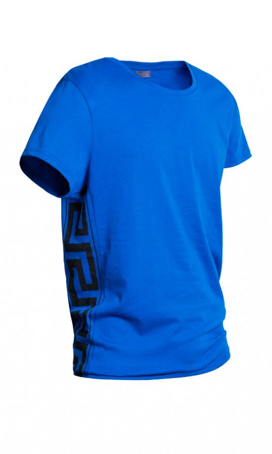 Bright Blue T-Shirt From The Versace For H&M SS12 Men's Collection