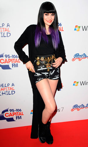Jessie J Brings Her Edgy Red Carpet Style To The Jingle Bell Ball, December 2011